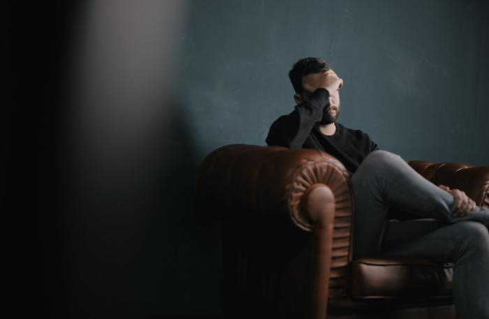 man on sofa